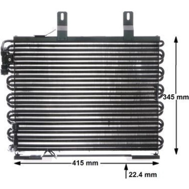 Kondensator, Klimaanlage AC 159 000S Kondensator, Klimaanlage AC 159 000S