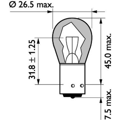 Glühlampe Py21W 24V/21 Bau15S (Orange) Masterlife Verstärkt MasterLife 13496MLCP