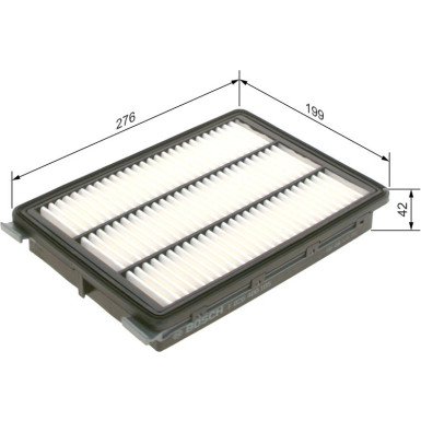 Luftfiltereinsatz F 026 400 185 Luftfiltereinsatz F 026 400 185