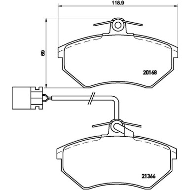 BREMBO Bremsklötze VA P 85 034 BREMBO Bremsklötze VA P 85 034