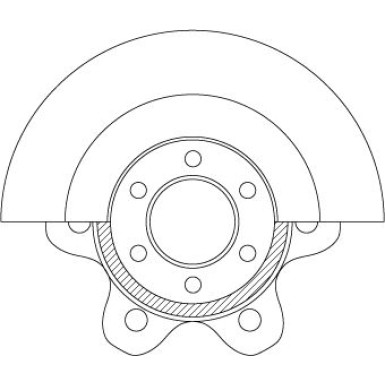 Bremsscheibe Iveco P. Daily 99-07 DF6532S Bremsscheibe Iveco P. Daily 99-07 DF6532S