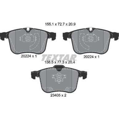 Bremsbelagsatz Opel P. Vectra C 02- 2.8/3.2 V6/3.0Cdti 2022401