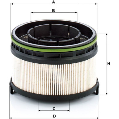 Mann & Hummel Kraftstofffilter PKW MB A,C,E-Klasse 16 PU 11 002 z KIT