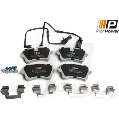 PROFIPOWER Bremsbelagsatz, Scheibenbremse 1B2158 PROFIPOWER Bremsbelagsatz, Scheibenbremse 1B2158