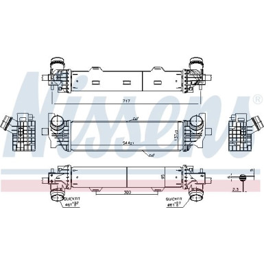 Ladeluftkühler PKW BMW 520d 15 961226