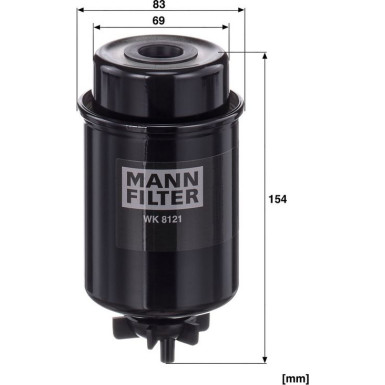 Mann & Hummel Filter Caterpillar, Perkins WK 8121