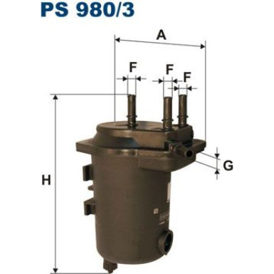 FILTRON Kraftstofffilter PS 980/3
