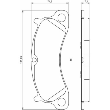 Bremsklötze VA PORSCHE 911 11 0 986 494 806 Bremsklötze VA PORSCHE 911 11 0 986 494 806