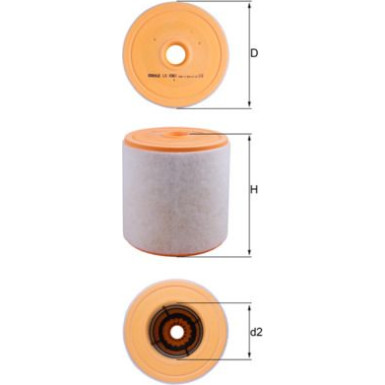 MAHLE Luftfilter LX 4961