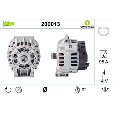 VALEO Generator 200013 VALEO CORE-FLEX VALEO Generator 200013 VALEO CORE-FLEX