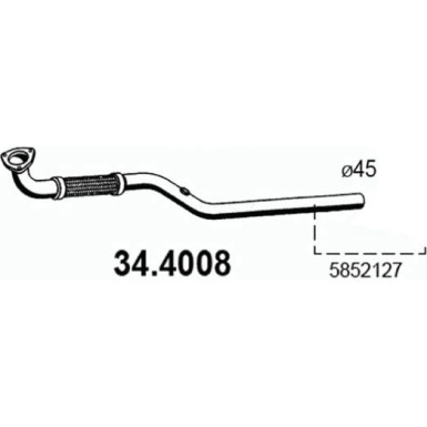 Abgasrohr 34.4008