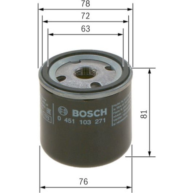 Ölfilter 0 451 103 271 Ölfilter 0 451 103 271