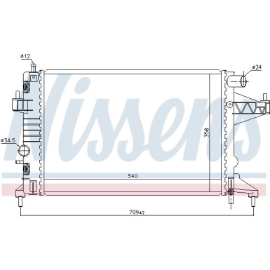 Wasserkühler PKW 63018