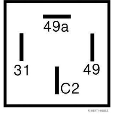 Blinkgeber 12V (4x6,3 + 2x2,8mm) 75605096