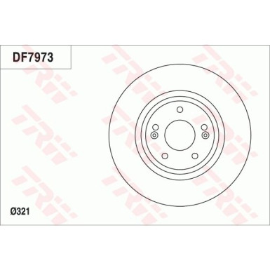 Bremsscheibe Hyundai P. Santa Fe 2.0-2.4 09 DF7973 Bremsscheibe Hyundai P. Santa Fe 2.0-2.4 09 DF7973