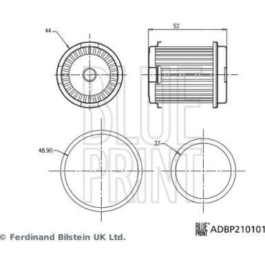 Hydraulikfilter, Automatikgetriebe ADBP210101 Hydraulikfilter, Automatikgetriebe ADBP210101