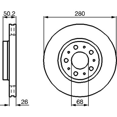Bremsscheibe VA 0 986 478 603 Bremsscheibe VA 0 986 478 603