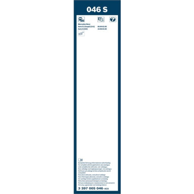 Bosch Wischerblatt 046S 3397005046 Bosch Wischerblatt 046S 3397005046