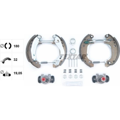 Satz Bremsbacken Eugeot 106 / 205 / 309 Citroen Ax / Saxo Shoe Kit Pro 84038204 Satz Bremsbacken Eugeot 106 / 205 / 309 Citroen Ax / Saxo Shoe Kit Pro 84038204