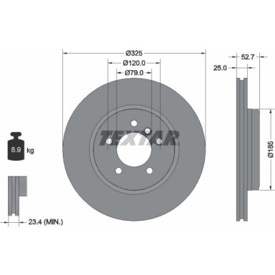 Bremsscheibe Bmw S. 3 (E46), Z4 (E85, E86) 2,5/2,9/3,0 10,99 92106905