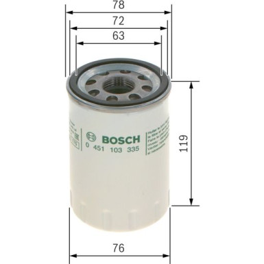 Ölfilter 0 451 103 335 Ölfilter 0 451 103 335