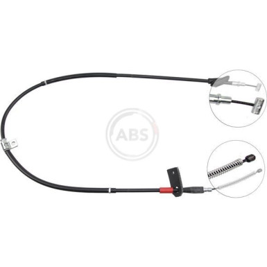 A.B.S. Handbremsseil Seilzug Festellbremse K18748 A.B.S. Handbremsseil Seilzug Festellbremse K18748