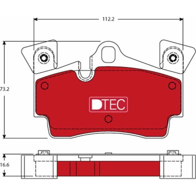 Bremsklötze HA DTEC AUDI Q7,PORSCHE Cayenne 02 DTEC COTEC GDB1652DTE