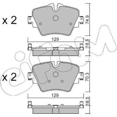 Bremsklötze VA 822-1037-0