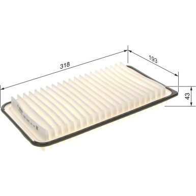 Luftfilter 1987429187 Luftfilter 1987429187