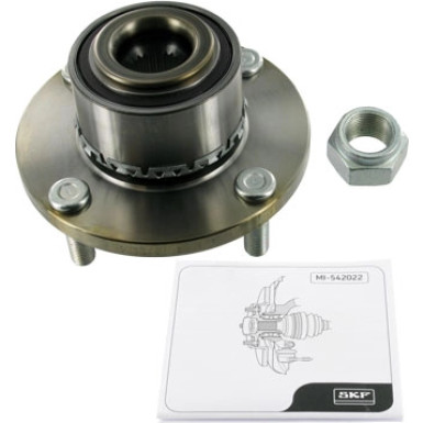 Radlagersatz MITSUBISHI Colt,SMART Forfour VKBA 6680 Radlagersatz MITSUBISHI Colt,SMART Forfour VKBA 6680