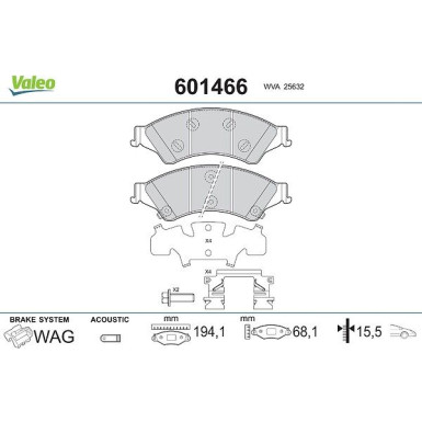 VALEO Hebel 182109