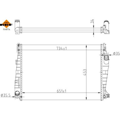 Kühler, Motorkühlung 53487A