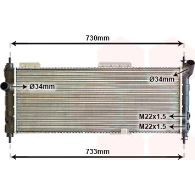 VAN WEZEL Kühler, Motorkühlung 37002203 VAN WEZEL Kühler, Motorkühlung 37002203