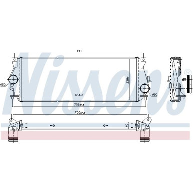 Ladeluftkühler PKW Land Rover Defender 98 96225