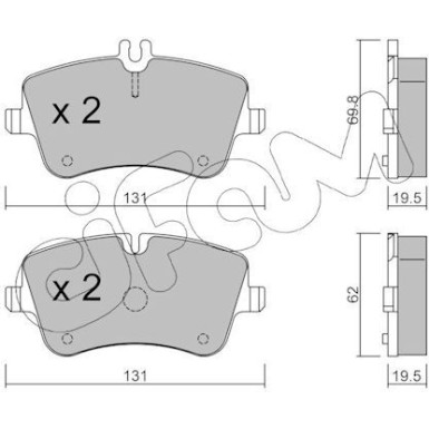 Bremsklötze VA 822-342-0