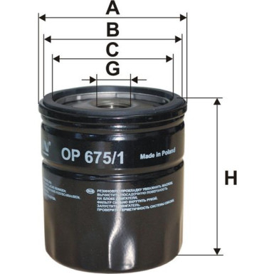FILTRON Ölfilter OP 675/1