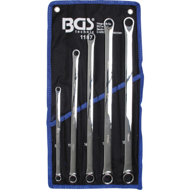 BGS Doppel-Ringschlüssel-Satz extra lang SW 8 - 19 mm 5-tlg 1187 BGS Doppel-Ringschlüssel-Satz extra lang SW 8 - 19 mm 5-tlg 1187