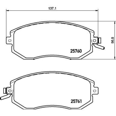 BREMBO Bremsklötze VA SUBARU Impreza, TOYOTA GT 86 12 PRIME LINE P 78 021