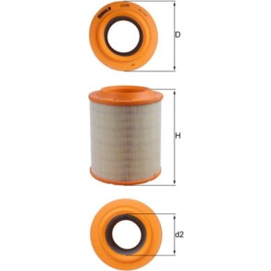 MAHLE Luftfilter LX 1275