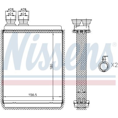 Heizkühler PKW 72986 Heizkühler PKW 72986