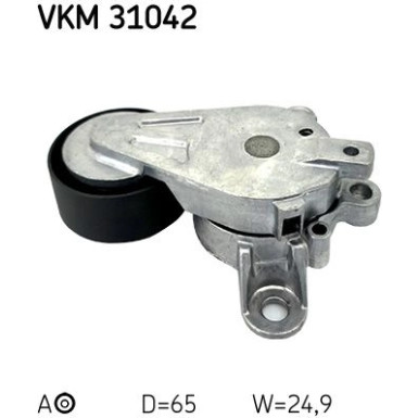 Spannrolle Nebentrieb AUDI A3,SEAT Ibiza,SKODA Octavia VKM 31042 Spannrolle Nebentrieb AUDI A3,SEAT Ibiza,SKODA Octavia VKM 31042