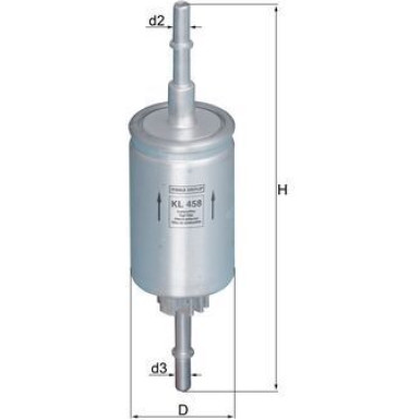 MAHLE Kraftstofffilter KL 458