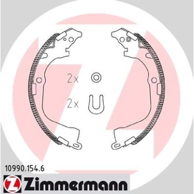 ZIMMERMANN Bremsbacken 10990.154.6 ZIMMERMANN Bremsbacken 10990.154.6