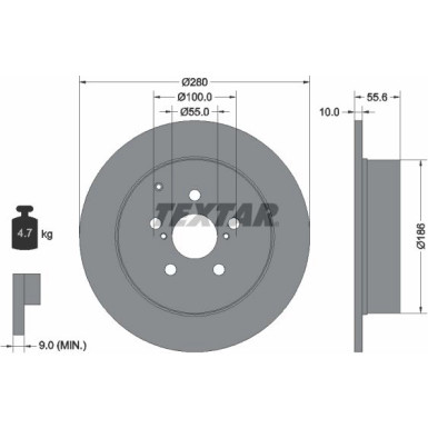 Bremsscheibe Toyota T. Avensis 03 92135703 Bremsscheibe Toyota T. Avensis 03 92135703