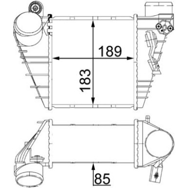 MAHLE Ladeluftkühler CI 22 000S BEHR