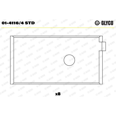 PLEUELLAGER 01-4116/4 STD PLEUELLAGER 01-4116/4 STD