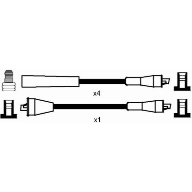 NGK Zündleitungssatz 0678