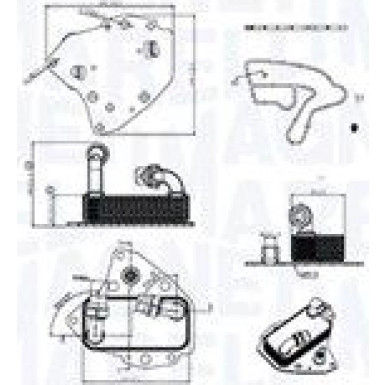 Ölkühler Motoröl Kühler ÖL 350300000700 Ölkühler Motoröl Kühler ÖL 350300000700