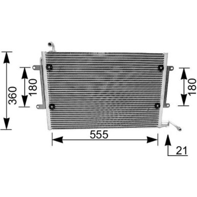 Kondensator, Klimaanlage AC 172 000S Kondensator, Klimaanlage AC 172 000S
