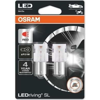 P21W OSRAM LED Red 12V OSRAM LEDriving LEDriving® SL 7506DRP-02B